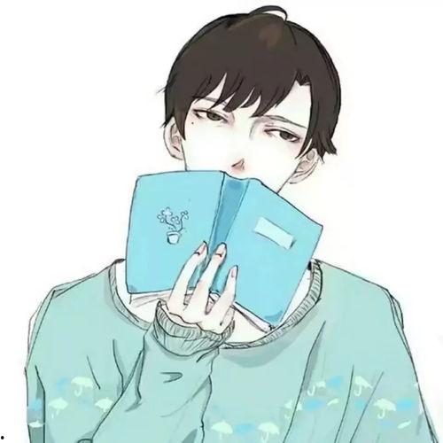 吃瓜动漫男孩头像 图文